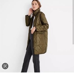 Madewell Reversible quilted liner jacket in forest floral